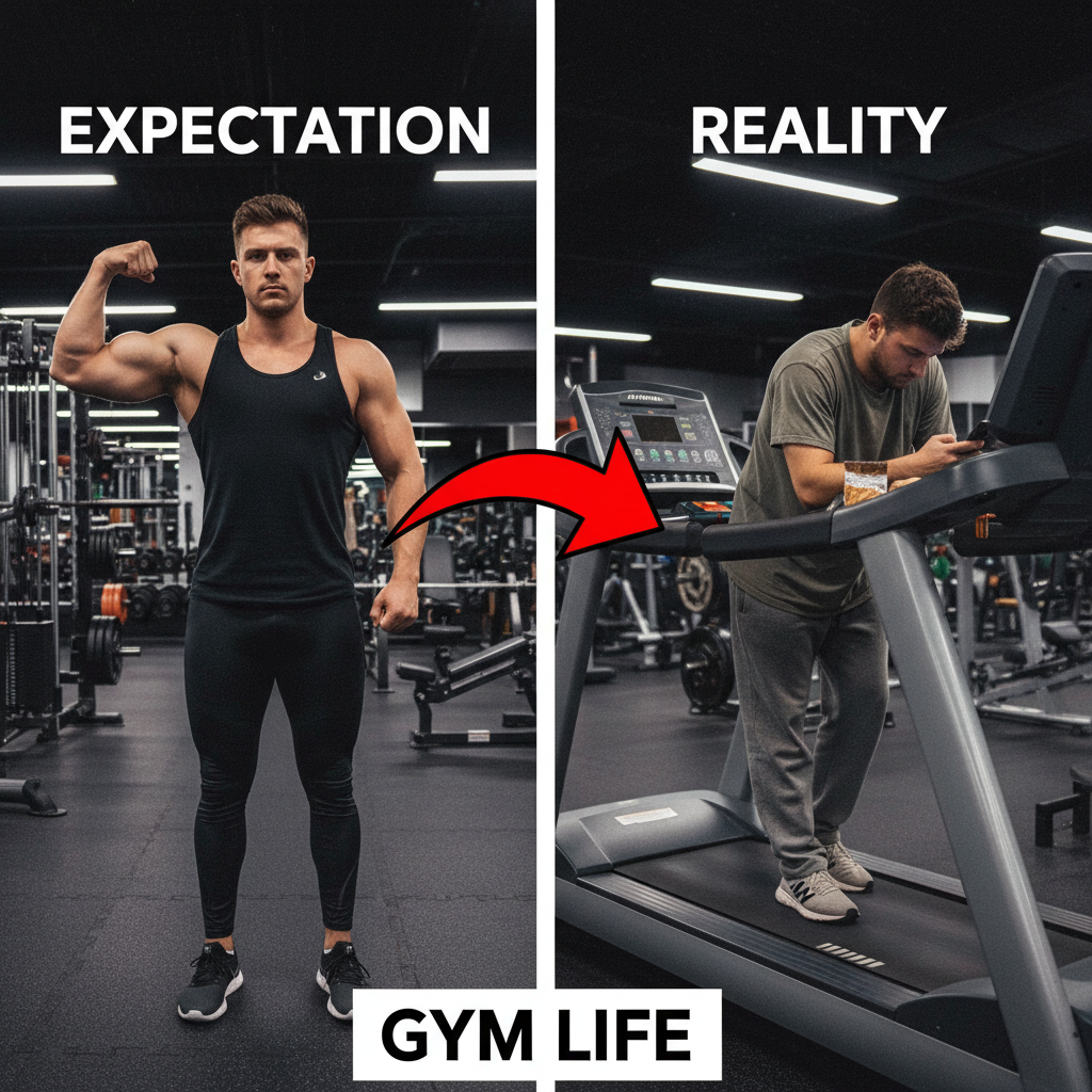 Me at the gym: 'I'm a fitness icon.' Me 5 mins later: 'Is this enough cardio?' *checks phone*