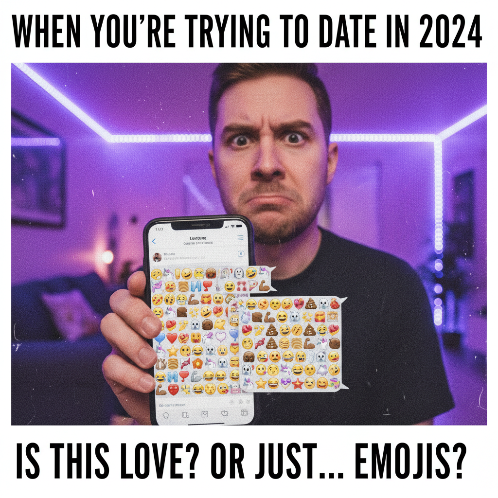 Matched with someone who only communicates in emojis. Is this a date or a puzzle? 🤷‍♀️