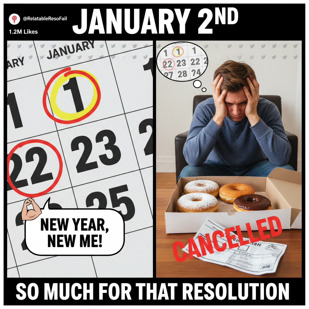 My New Year's Resolution lasted until January 2nd. New record!