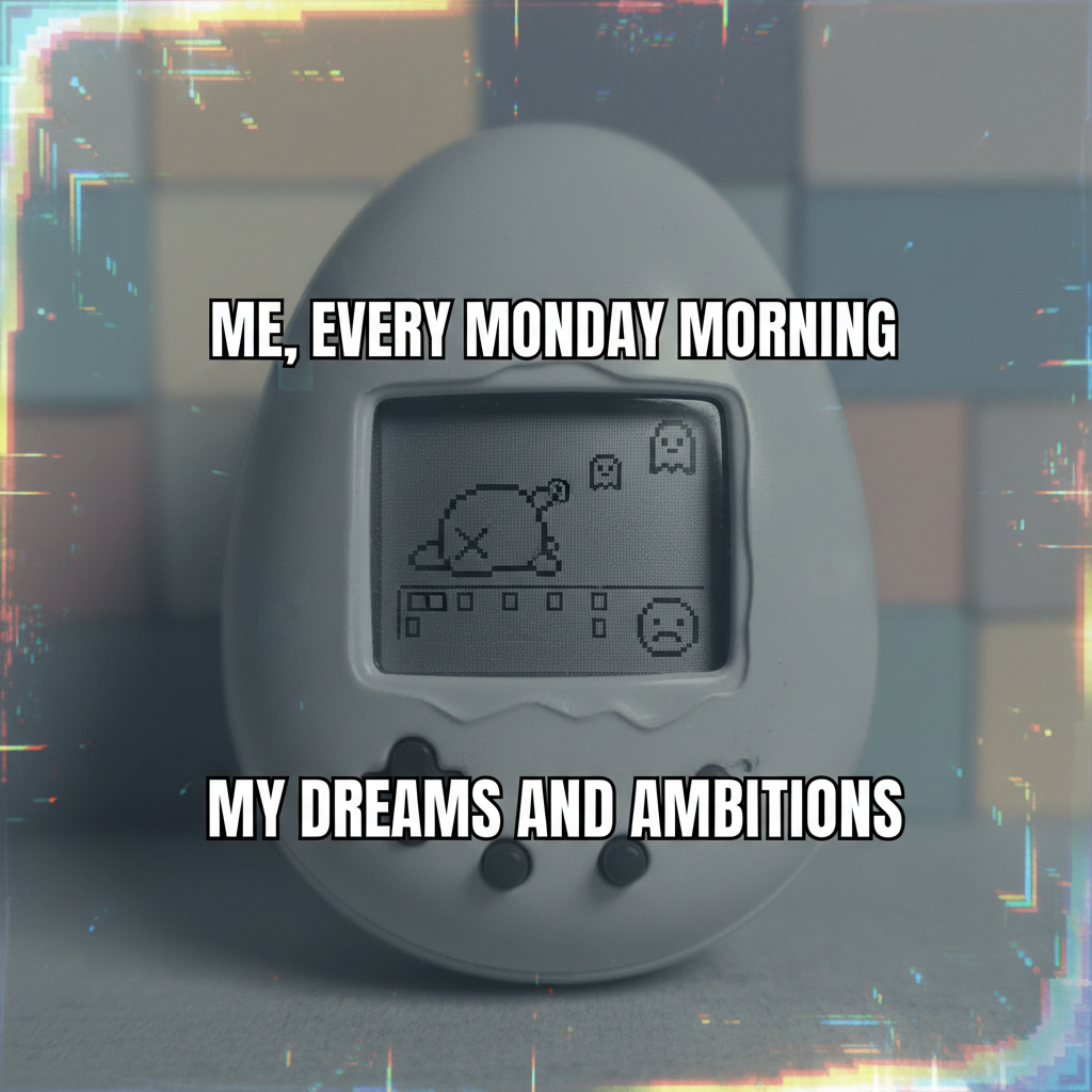 Found my old Tamagotchi. The existential dread is real.