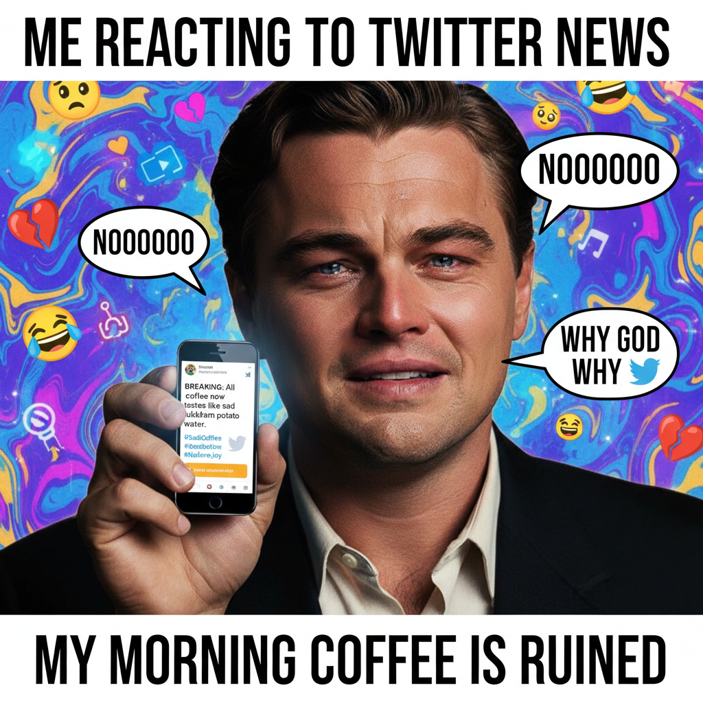 Me reacting to literally any minor inconvenience: *insert crying Leo meme*