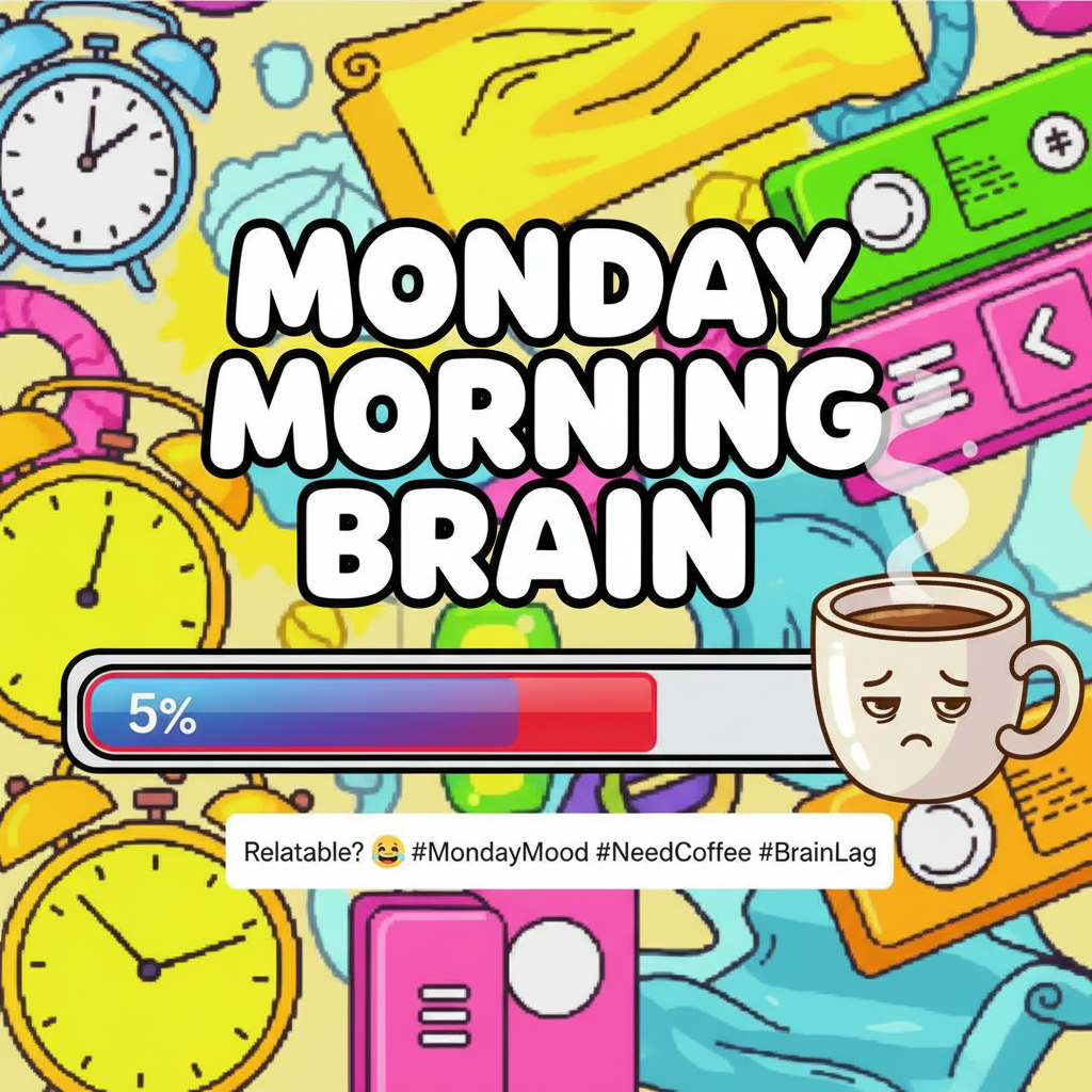Monday morning: My brain is still buffering. Please try again Wednesday.