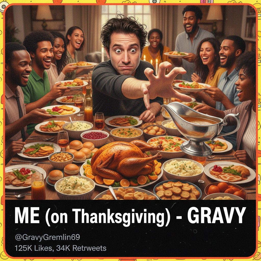 Grandma just asked why I'm still single. Pass the gravy. All of it.