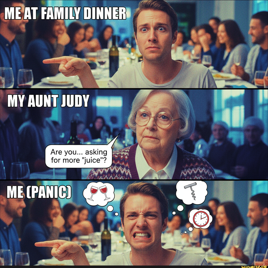 Aunt Carol just asked why I'm still single. Send help and more wine.