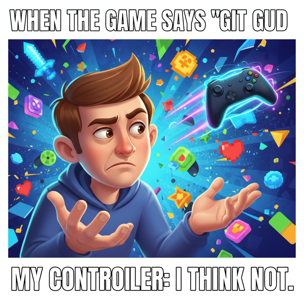 My controller just flew across the room. It's not rage, it's 'strategic controller repositioning.'