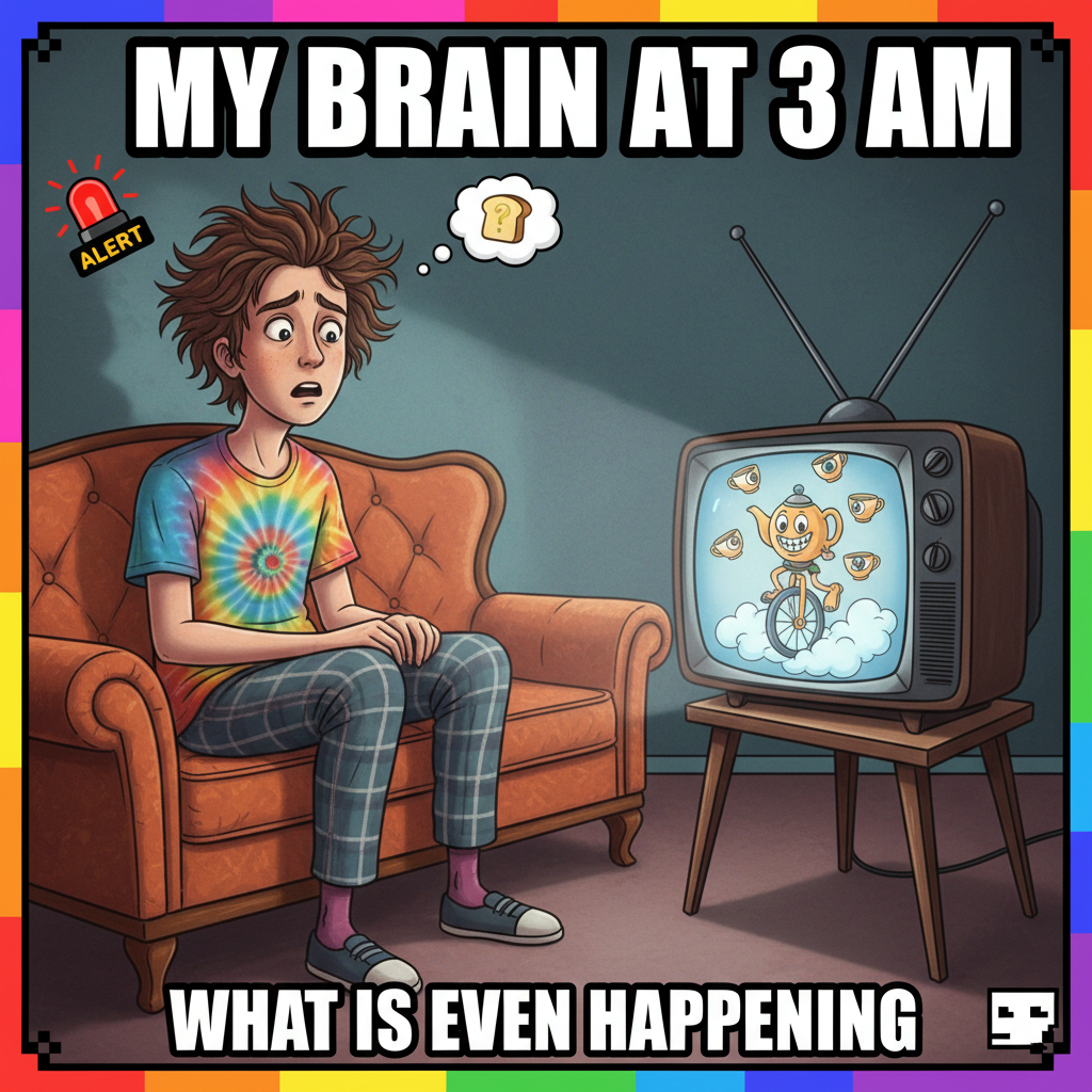 Remembering childhood cartoons and realizing how wild they actually were. My brain is broken.