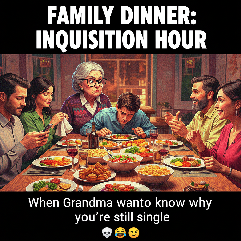 Aunt Carol just asked why I'm still single. It's not a holiday without the interrogation.