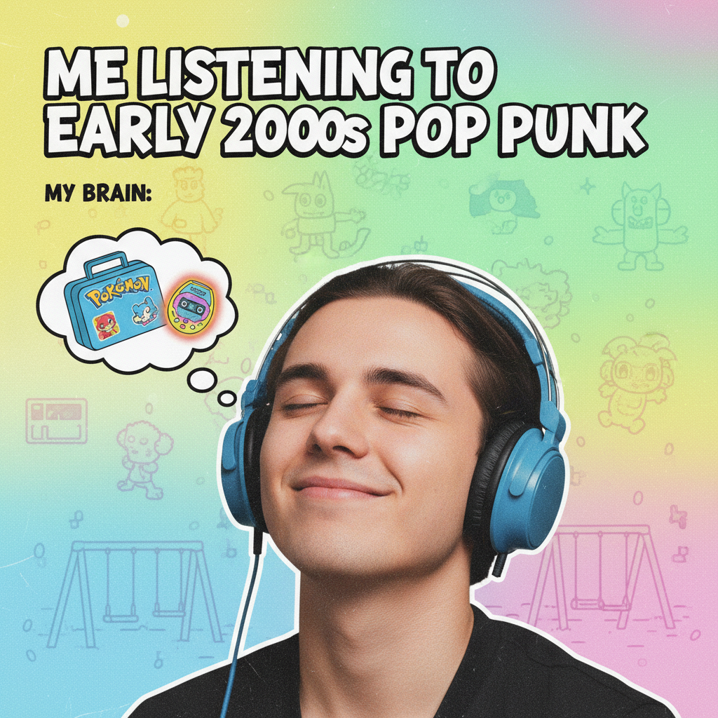 Hearing that one song from your childhood and suddenly you're 8 years old again, no bills, no responsibilities.