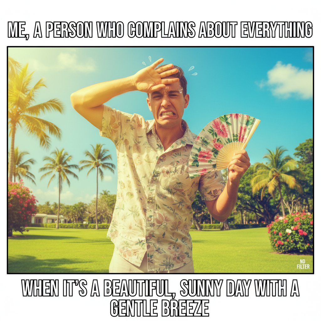 It's 70 degrees and sunny but I'm still complaining. It's my birthright.