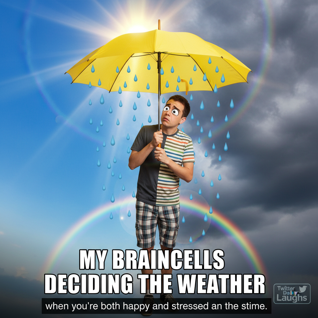 It's 70 degrees and raining. Is this weather having an identity crisis or am I?