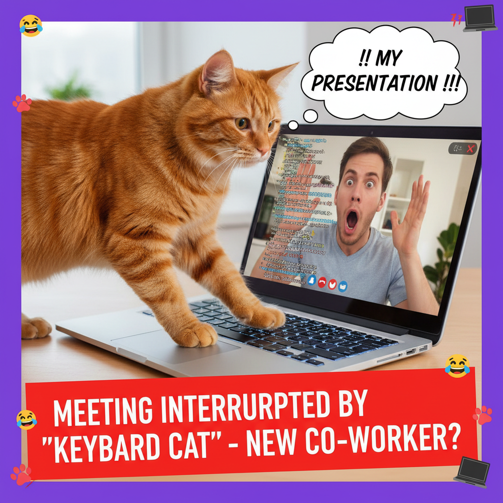 My cat just walked across my keyboard during a client Zoom. Pretty sure he just fired me. 😼