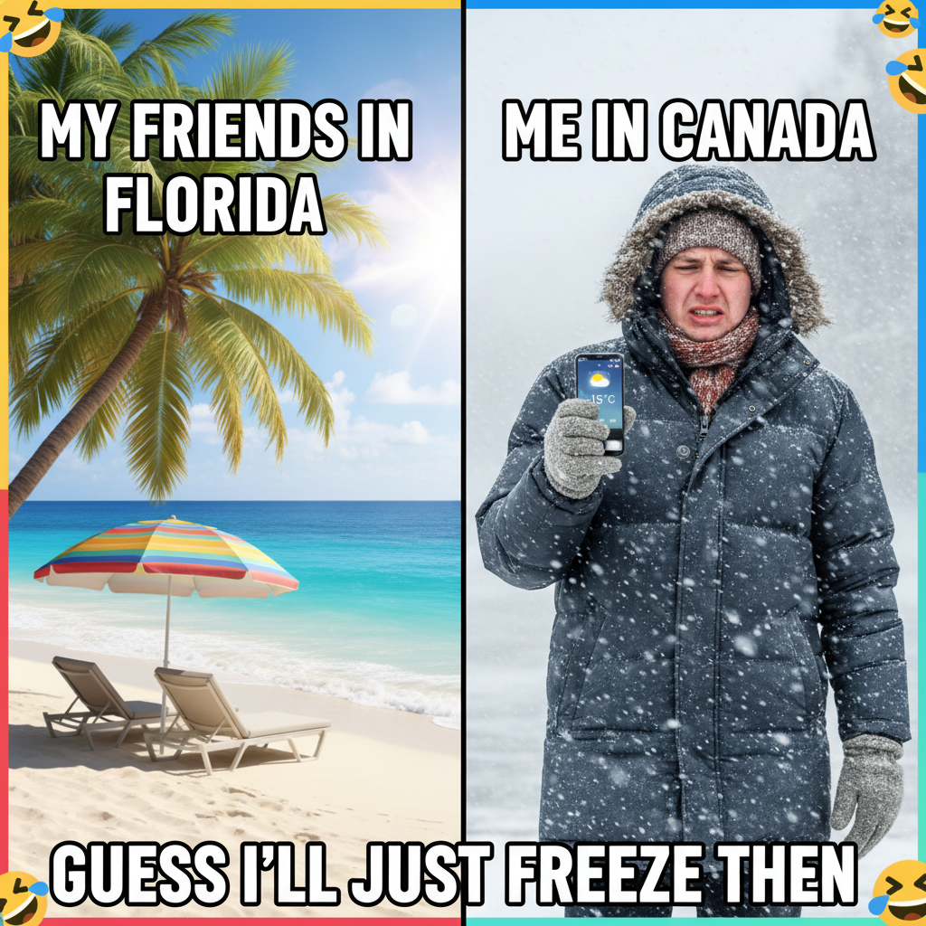 It's 70 degrees and sunny. Someone in Ohio is still complaining it's too cold. ☀️❄️