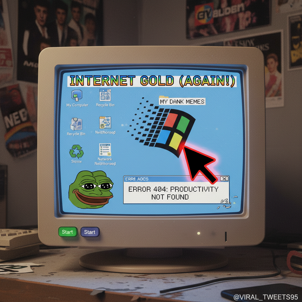 Hearing the Windows 95 startup sound instantly transports me back to dial-up internet.