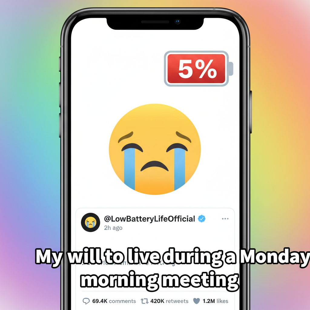 My phone battery percentage is my social life's health bar. It's usually red.