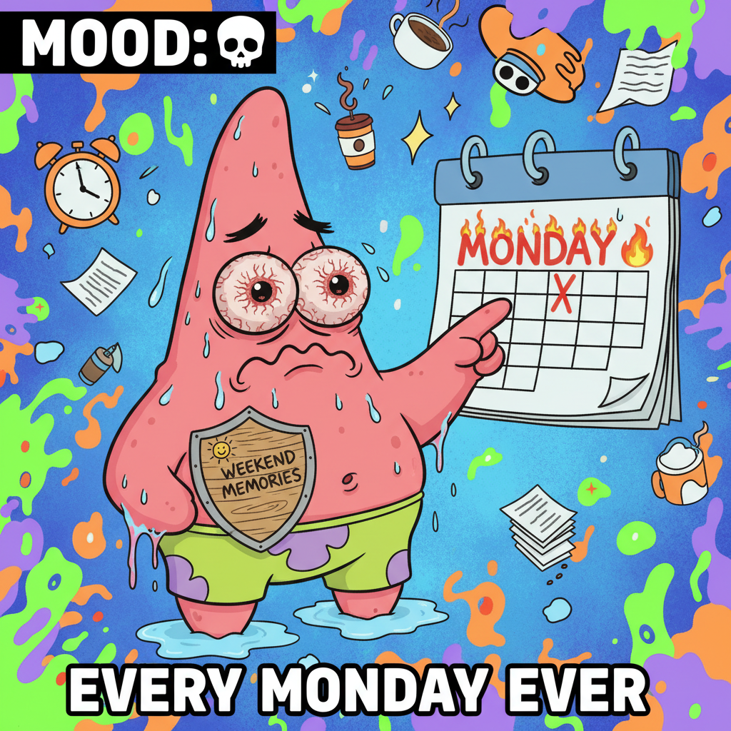 My brain trying to process that it's Sunday night and Monday is tomorrow