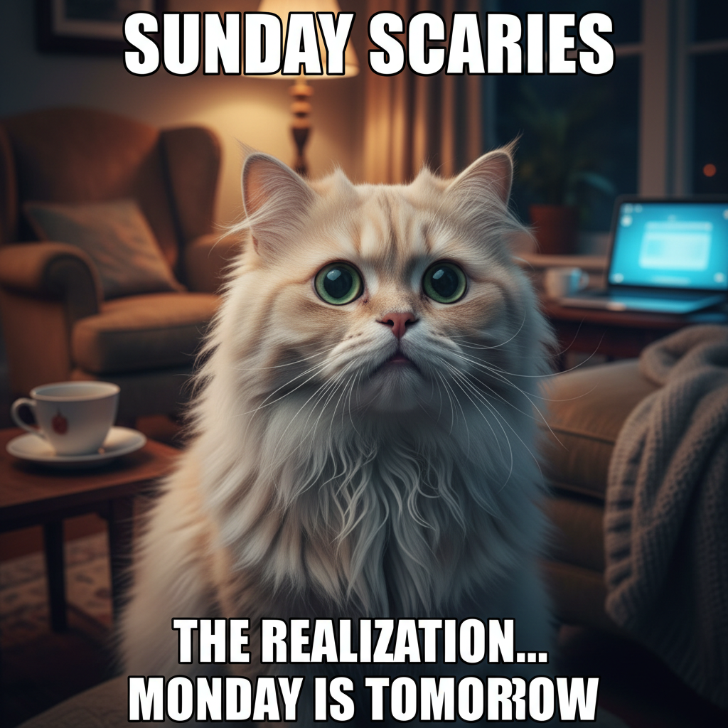 My brain trying to process that it's already Sunday night and tomorrow is Monday