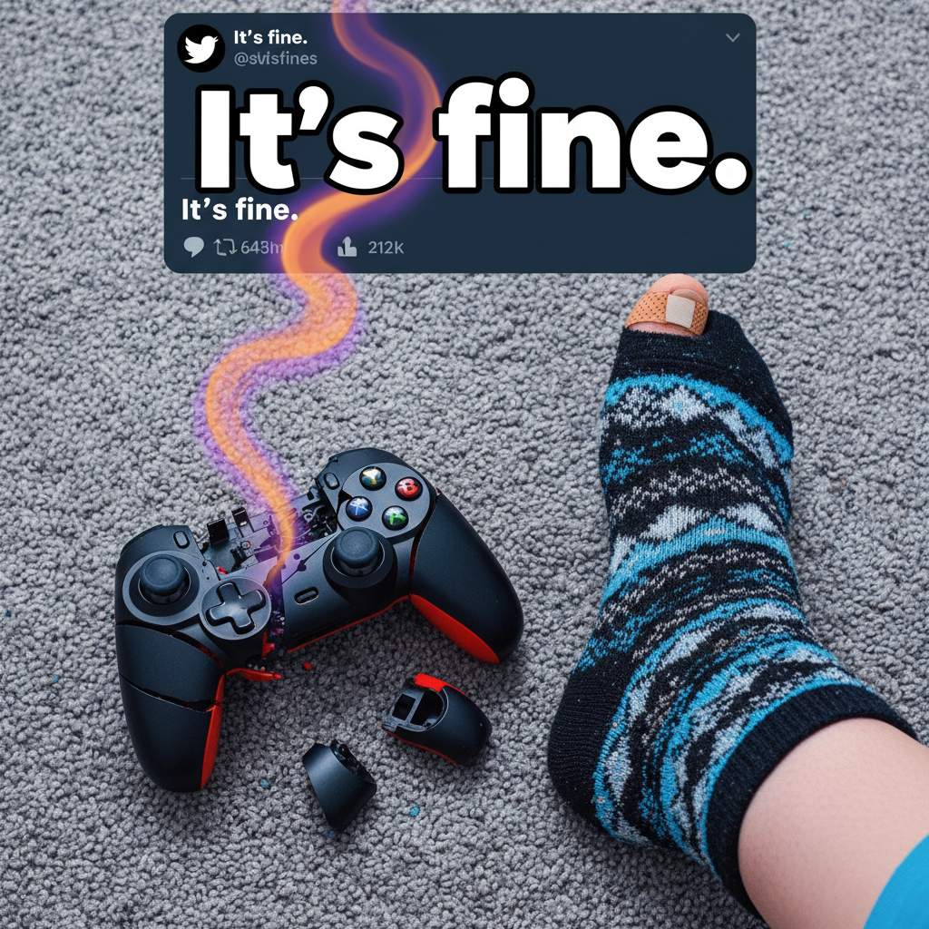 My controller just flew across the room. It's fine, I'm fine, everything's fine.