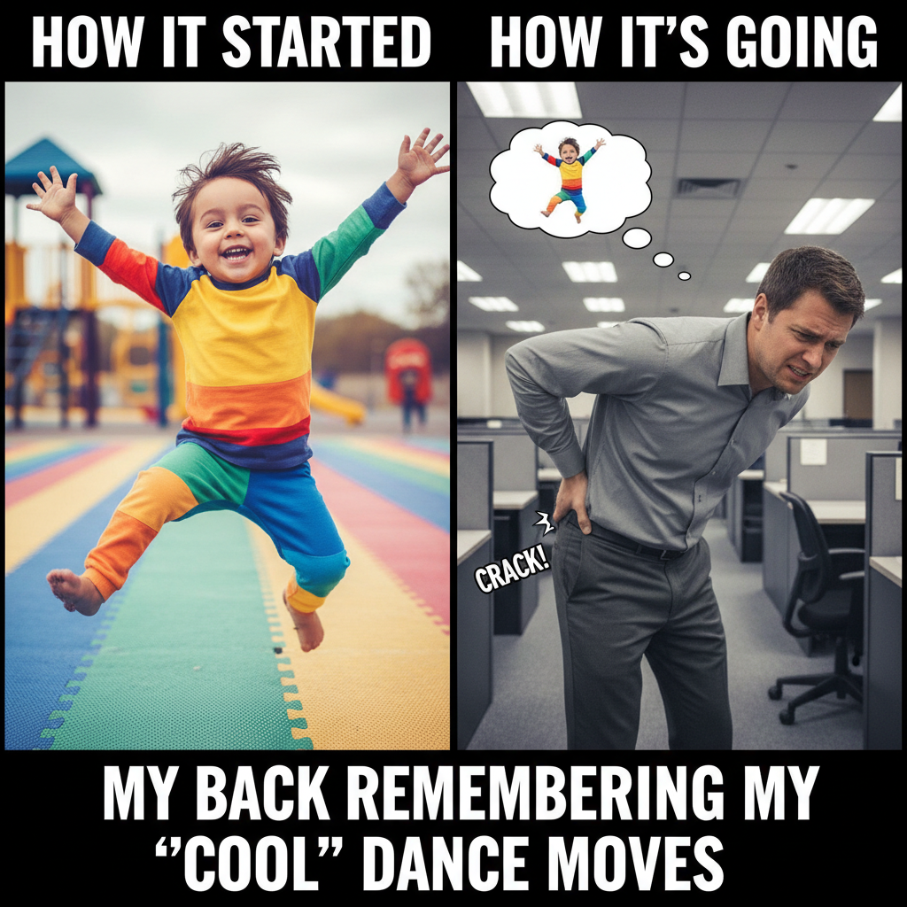 Just heard a song from my childhood. My back hurts now.