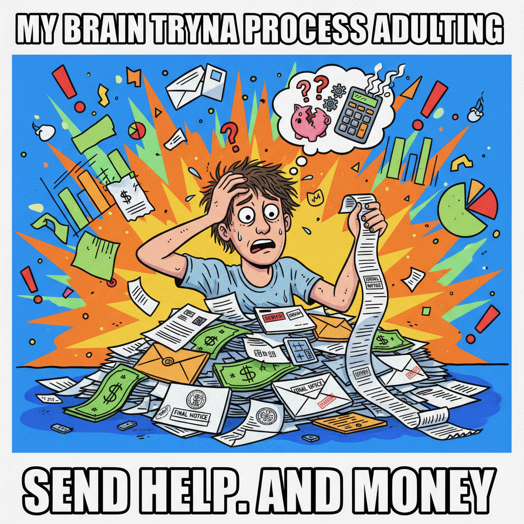 Just paid a bill I didn't even know existed. Adulting is basically a subscription service to confusion.