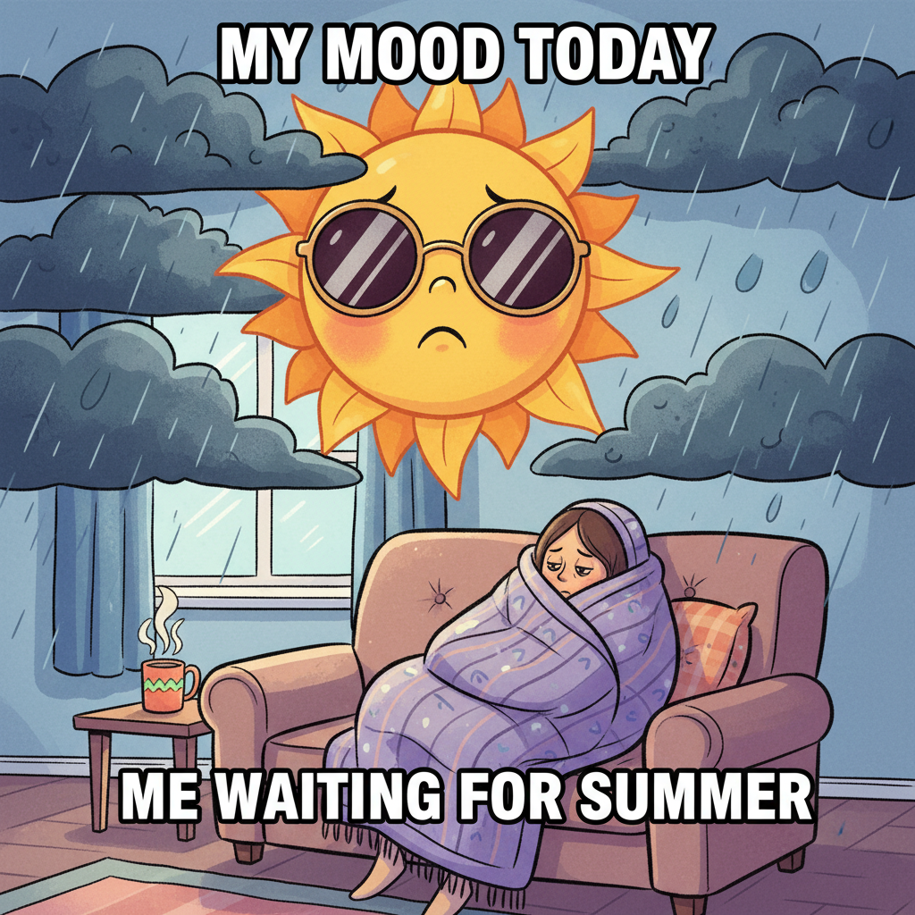 Seasonal depression hitting different now that the sun sets at 4 PM. Send snacks.