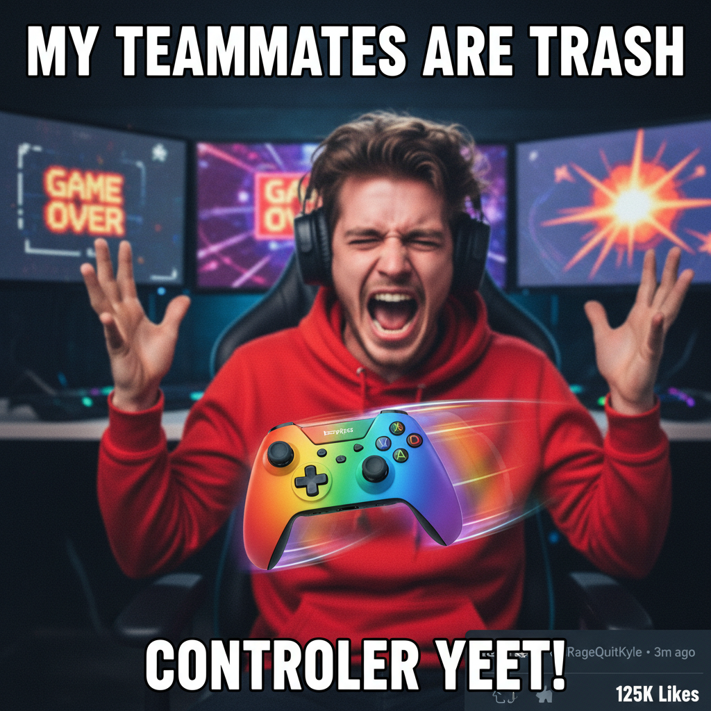 My controller just flew across the room. It wasn't me, it was the game's fault. Obvs.