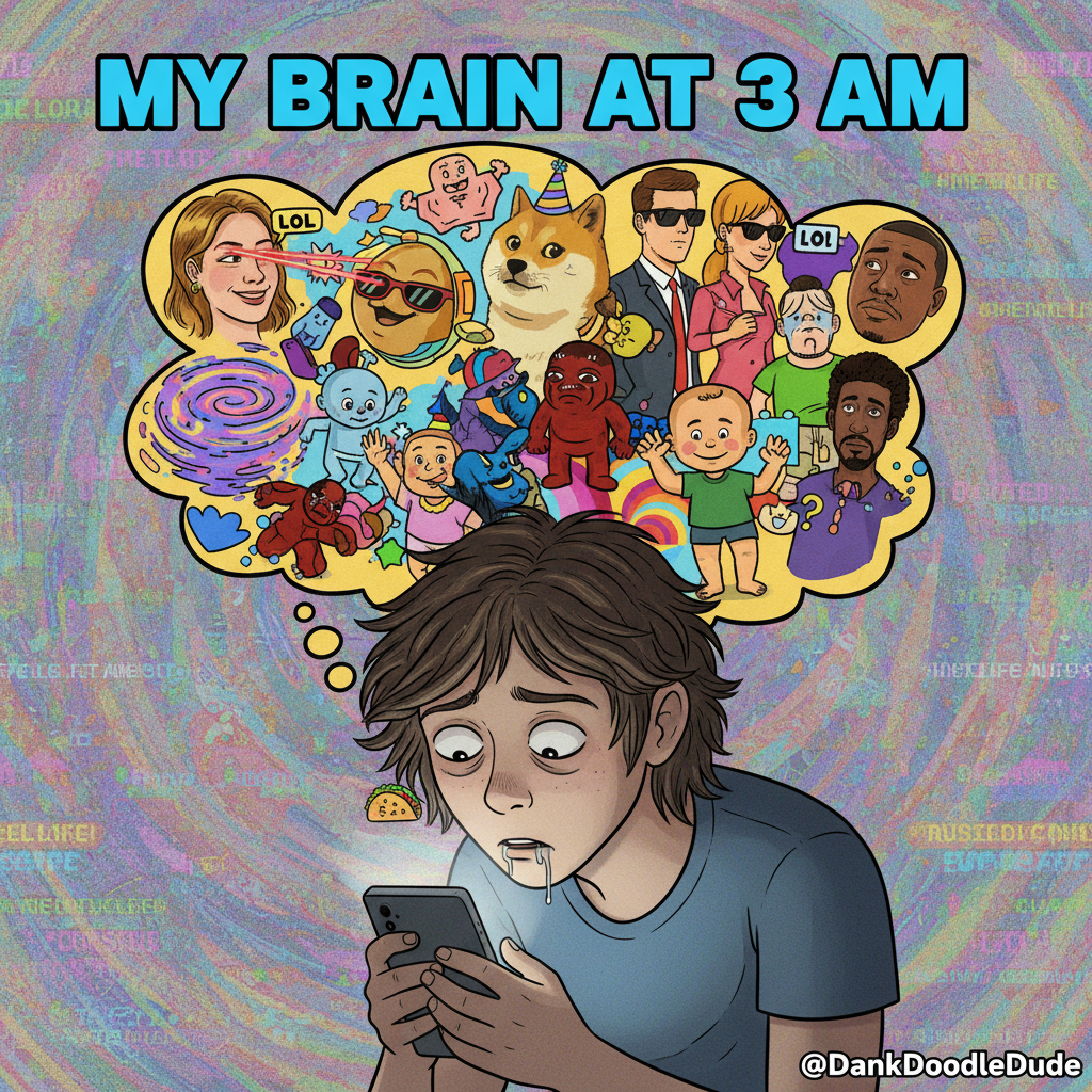 Me: 'Just 5 more minutes on Twitter.' *Two hours later* My brain is soup, but I know all the memes.