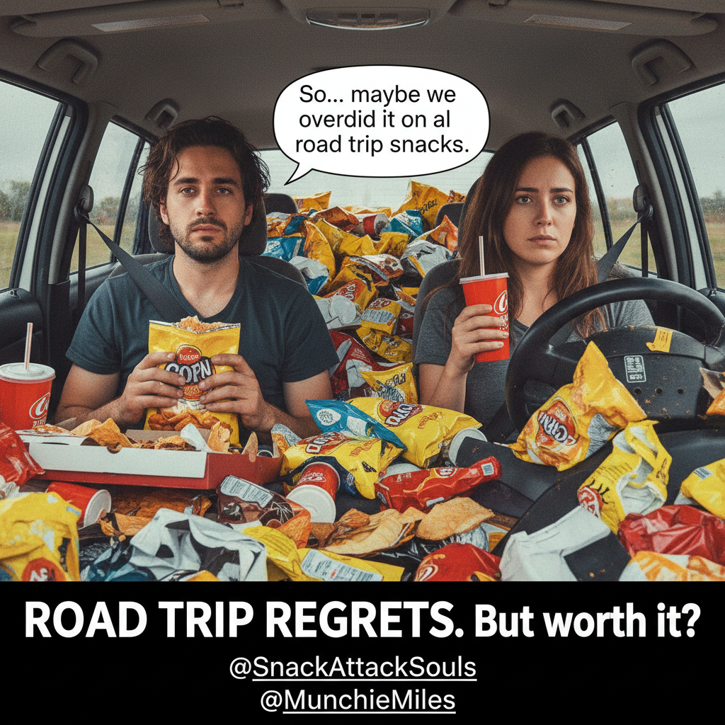 Road trip day 3: We've eaten nothing but gas station snacks and are now questioning all our life choices.