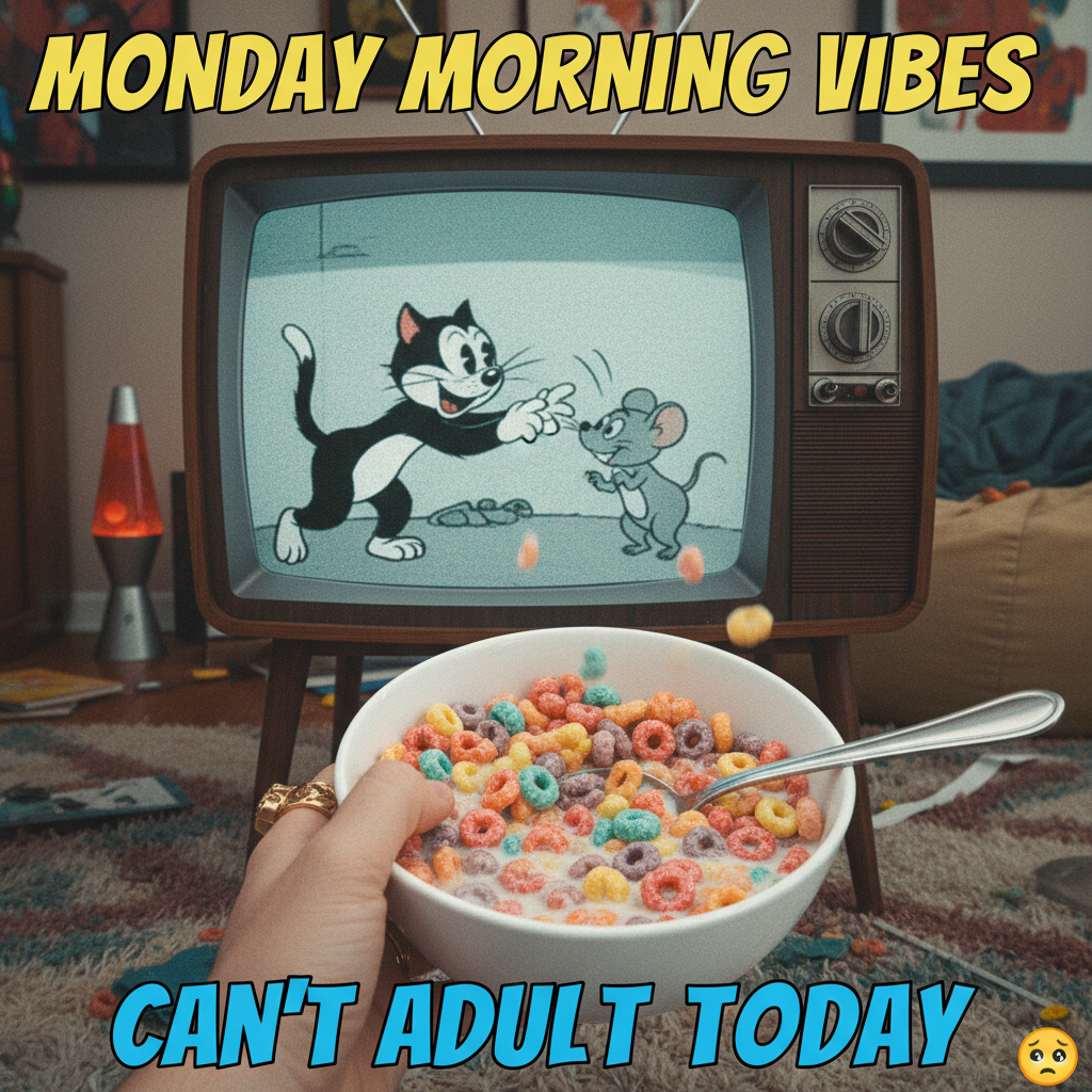 Remember when the biggest decision was which cartoon to watch? Simpler times. #ChildhoodNostalgia