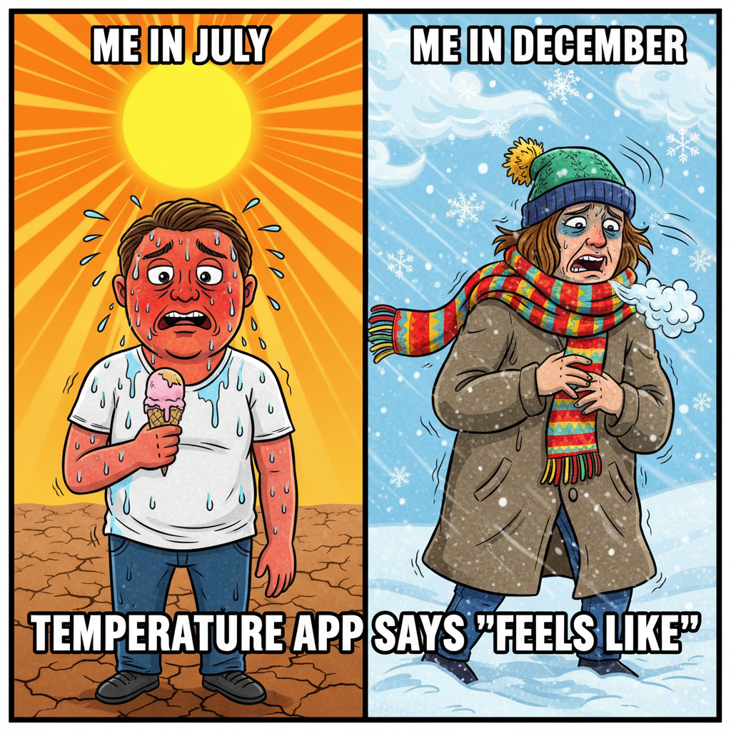 It's 100 degrees but feels like 120. Meanwhile, someone's complaining about snow. #Weather