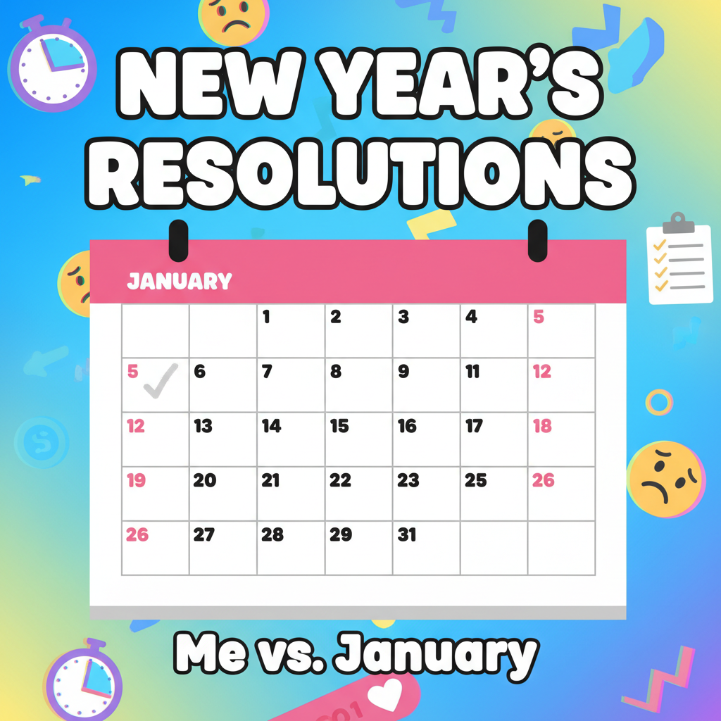 My New Year's resolution lasted longer than my phone battery. Which was 2 hours.