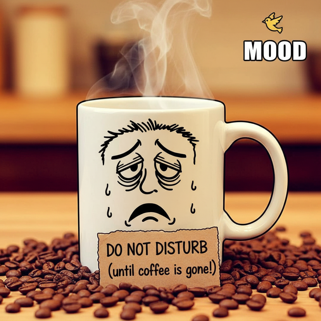 My blood type is coffee. My love language is caffeine. Don't talk to me before 9 AM.