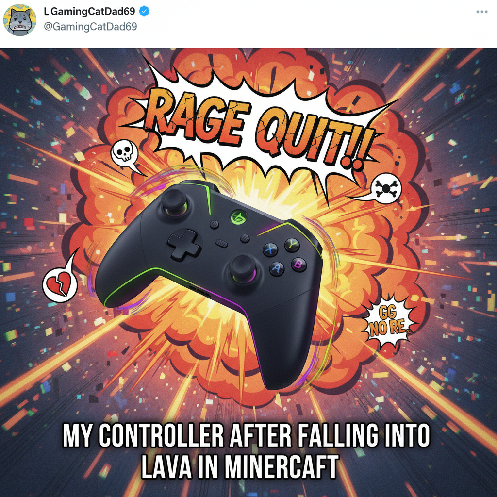 My controller just flew across the room. It's not rage, it's 'intense strategic recalibration.'