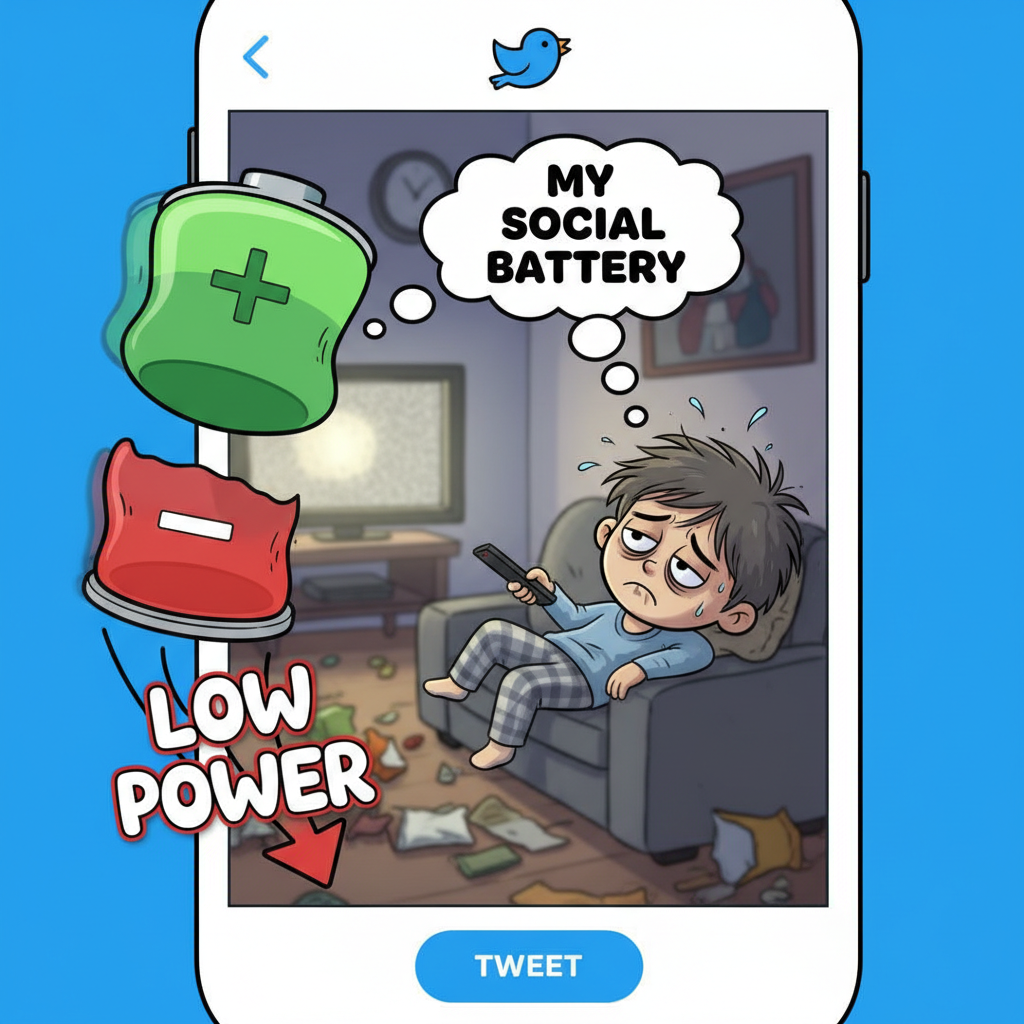 My social battery after 1 hour of 'networking': 📉