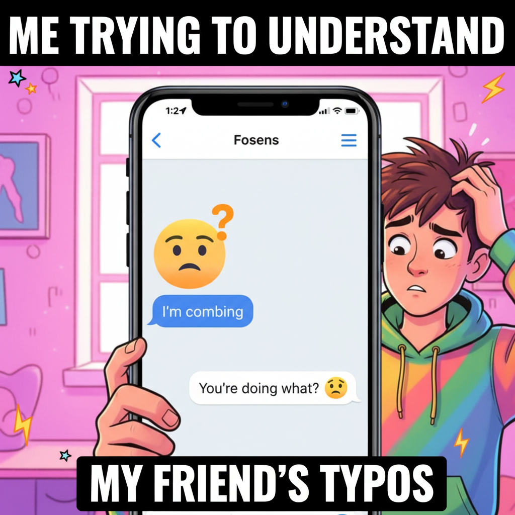 Autocorrect changed 'I'm coming' to 'I'm combing'. My boss is now very confused.