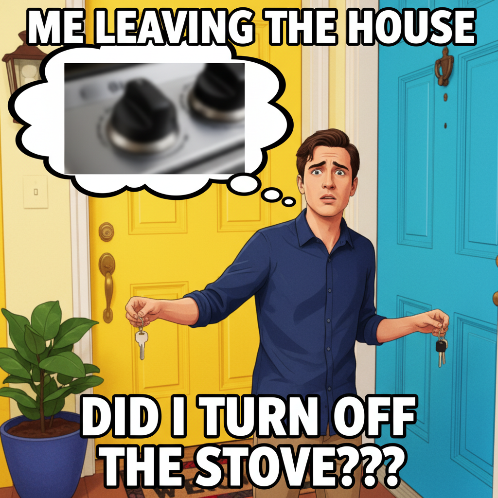 Adulting is just constantly trying to remember if you turned off the stove or not.