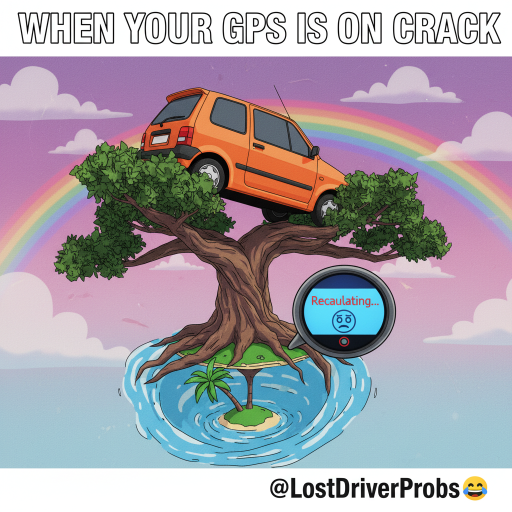 My GPS said 'recalculating' for 30 mins. I'm pretty sure it's judging my life choices now.