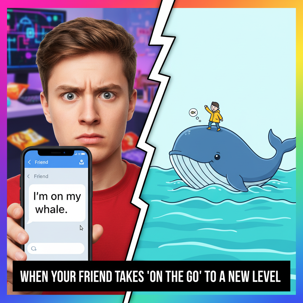 Autocorrect just changed 'I'm on my way' to 'I'm on my whale.' Guess I'm a marine biologist now.