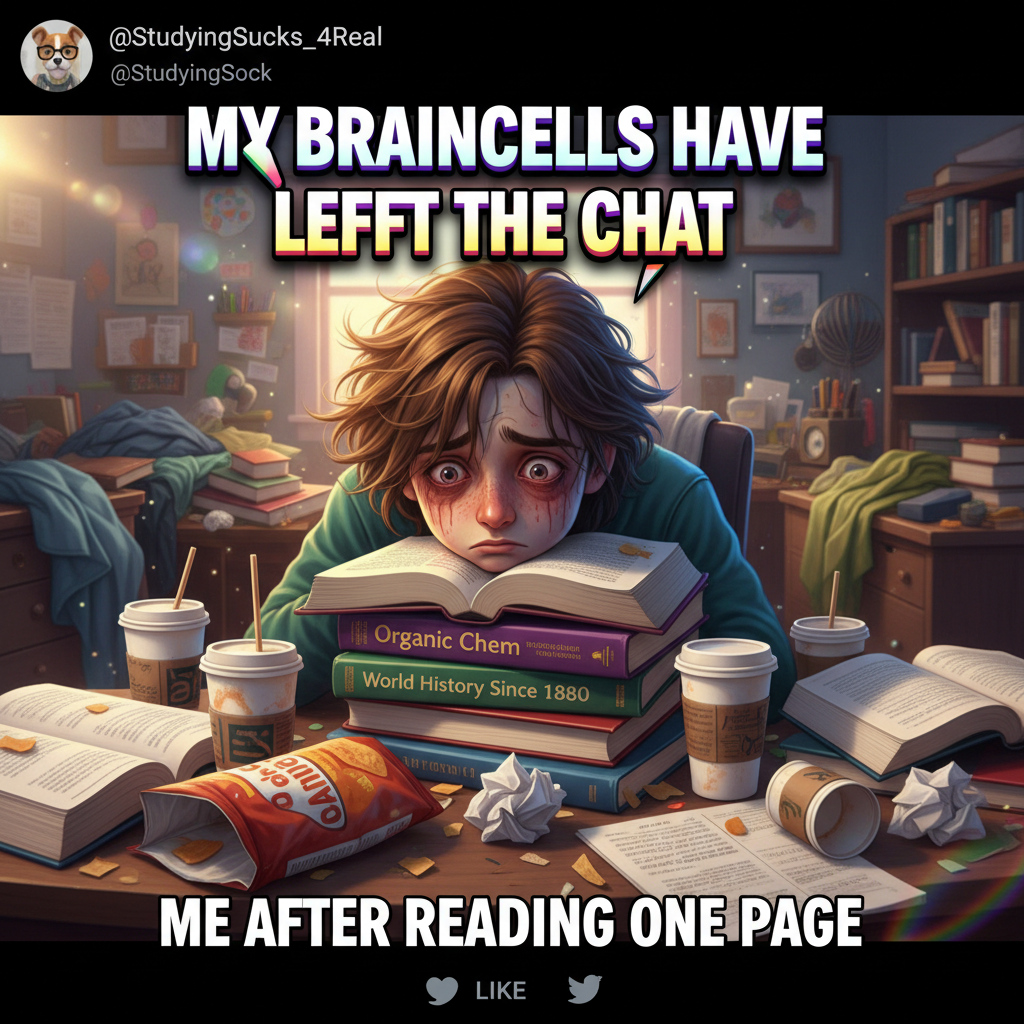 My brain during exam season: *static noise*. My coffee intake: 📈 #StudentLife