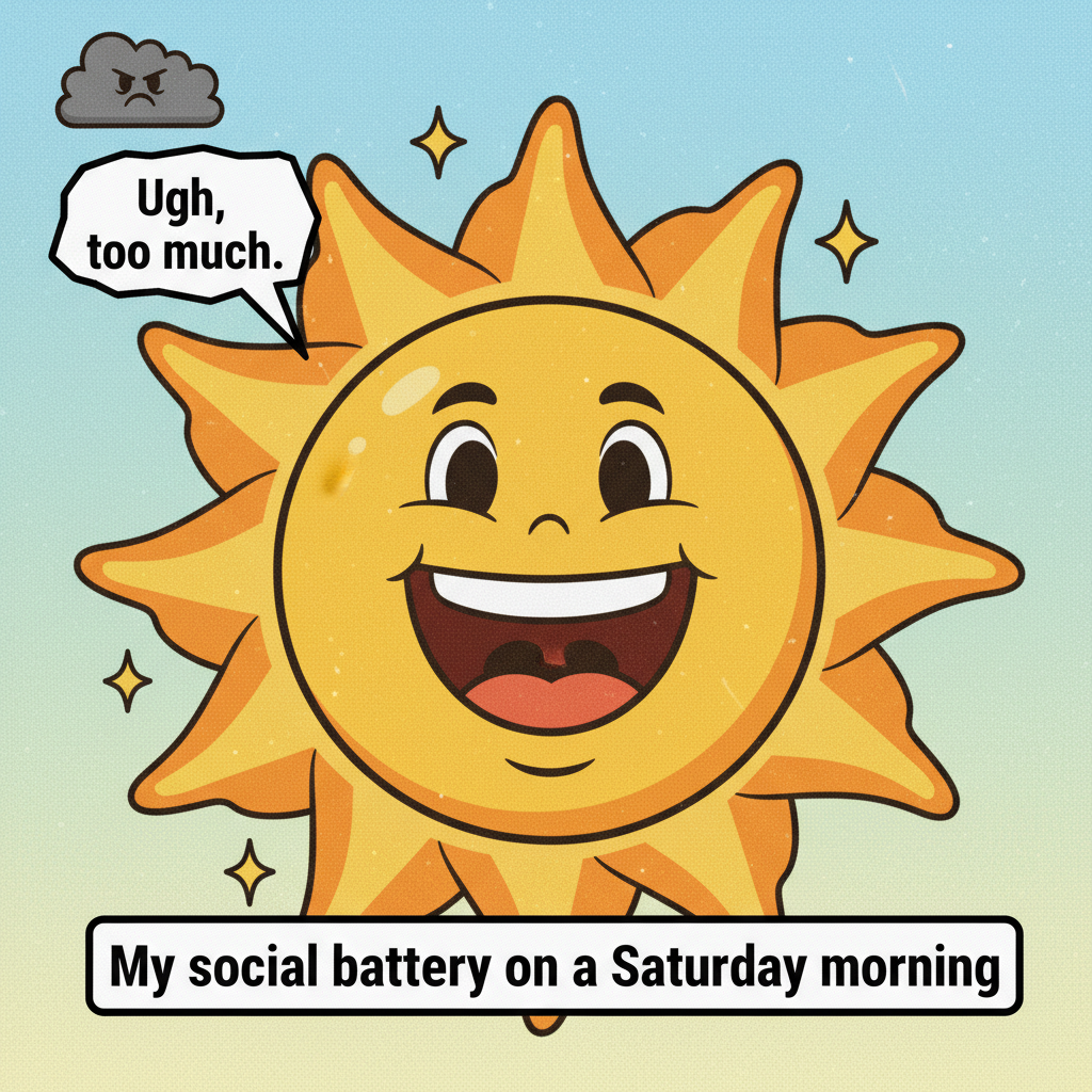 It's 70 degrees and sunny. Someone just complained it's 'too bright'. Peak human.