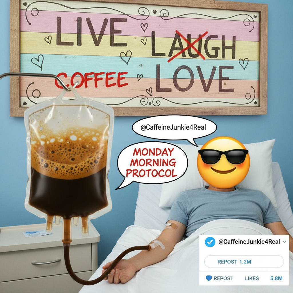 My blood type is coffee. My therapist says it's a problem. I say it's a lifestyle. ☕