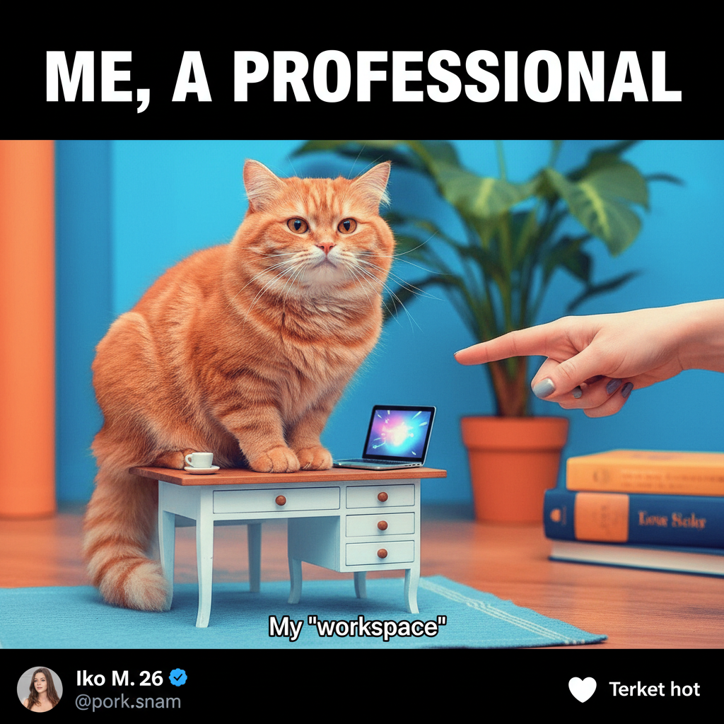 Just bought a 'miniature' desk that's actually for a dollhouse. My cat loves it though.