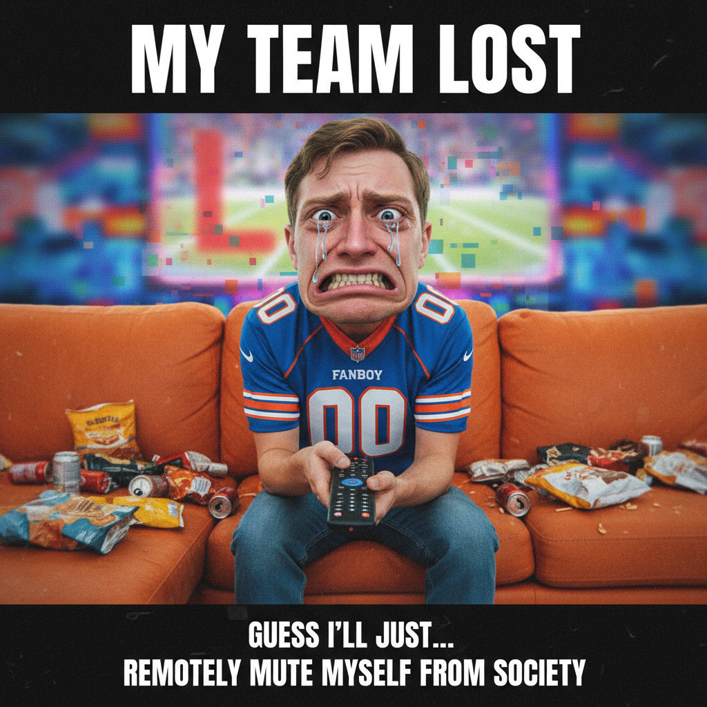 My team lost. I'm legally obligated to be mad for 7-10 business days. Don't @ me.