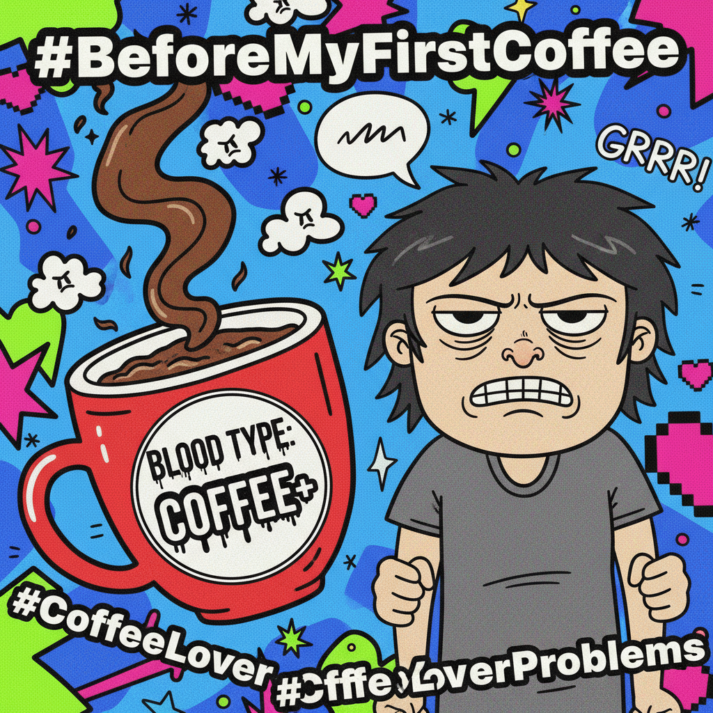 My blood type is coffee. My personality type is 'don't talk to me until I've had my coffee'.