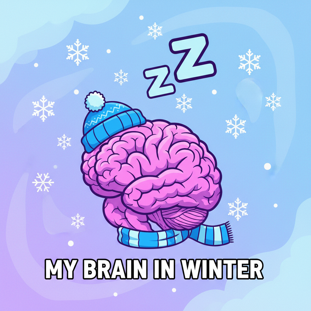 My brain cells during winter: 'Hibernate mode activated.' Send sunshine & serotonin.