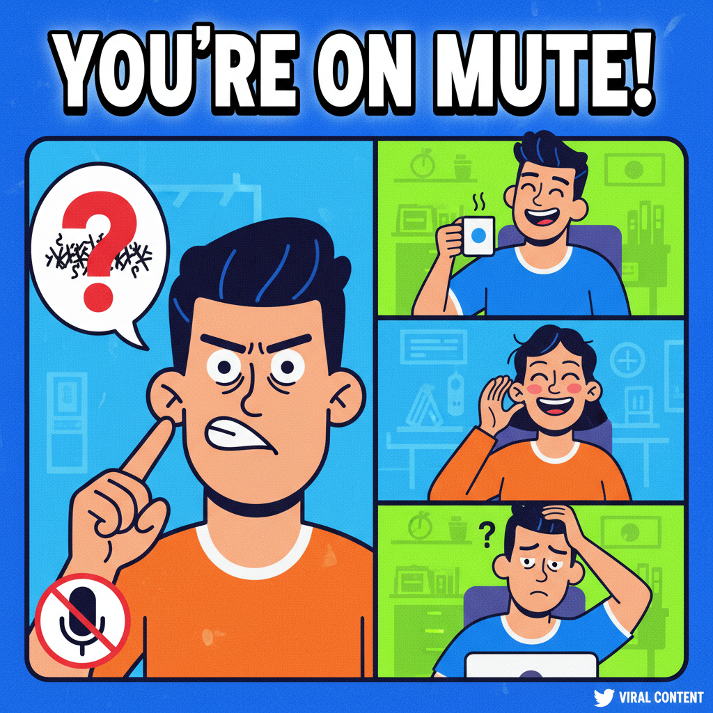 My mic was off for 10 minutes during a Zoom meeting. Nobody told me. My life is a lie.