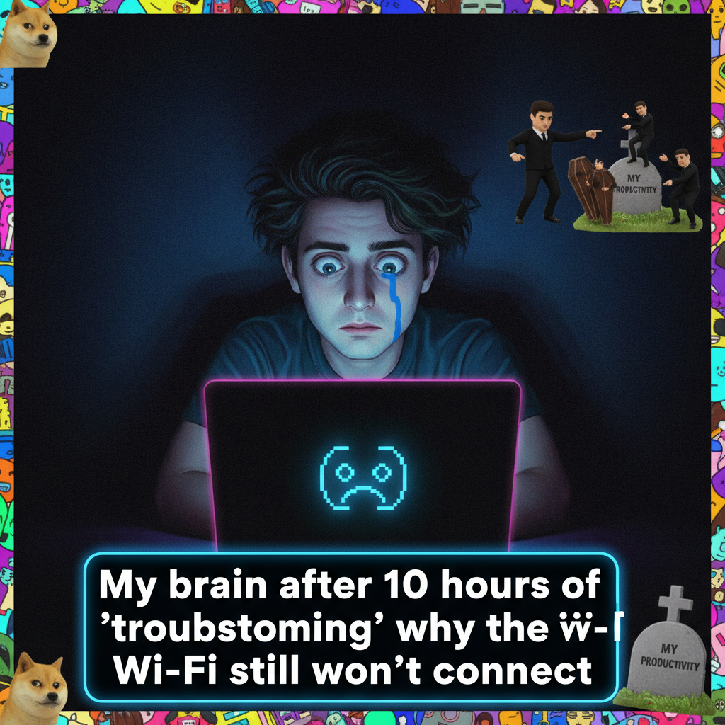 The wifi went out. My entire personality just factory reset.