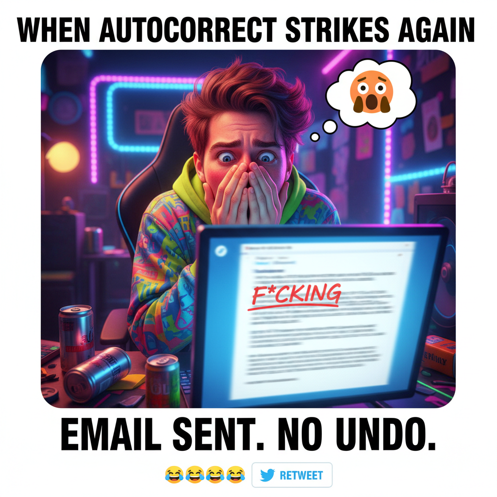 Autocorrect changed 'ducking' to 'f***ing' in my work email. My career is over.