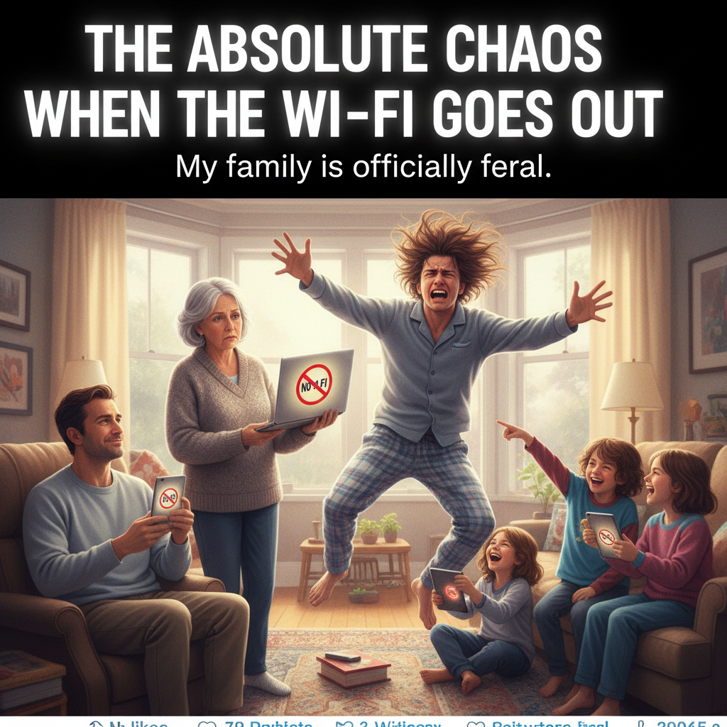 The wifi went down. I'm now communicating with my family using interpretive dance.