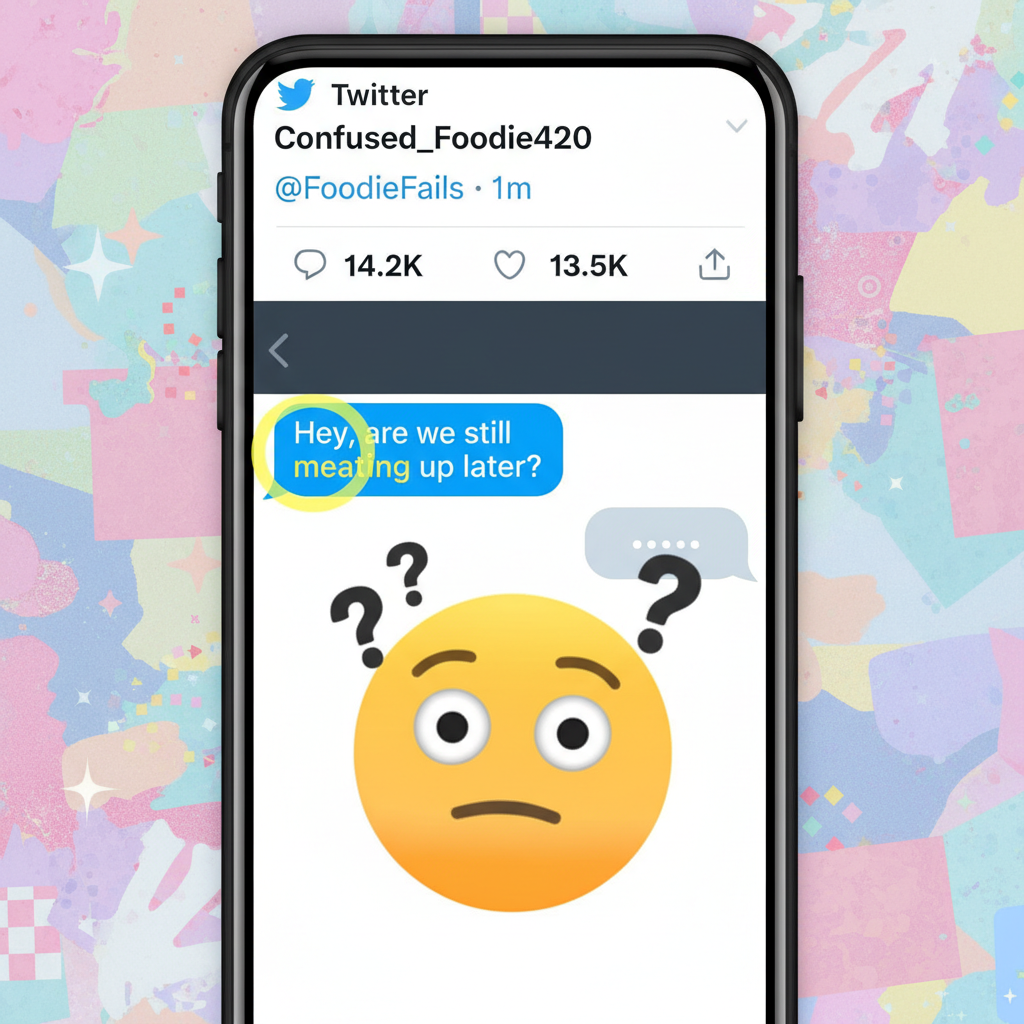 Autocorrect changed 'meeting' to 'meating'. My boss thinks I'm inviting them to a BBQ.