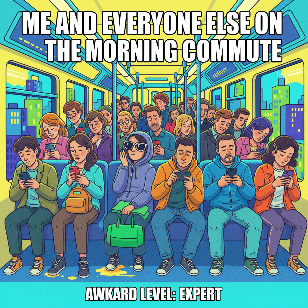 The unspoken rule of public transport: never make eye contact. You might get adopted.